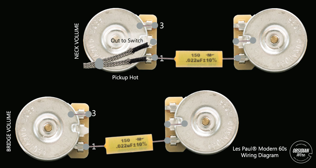 Les Paul Wiring Diagram - Modern 60s