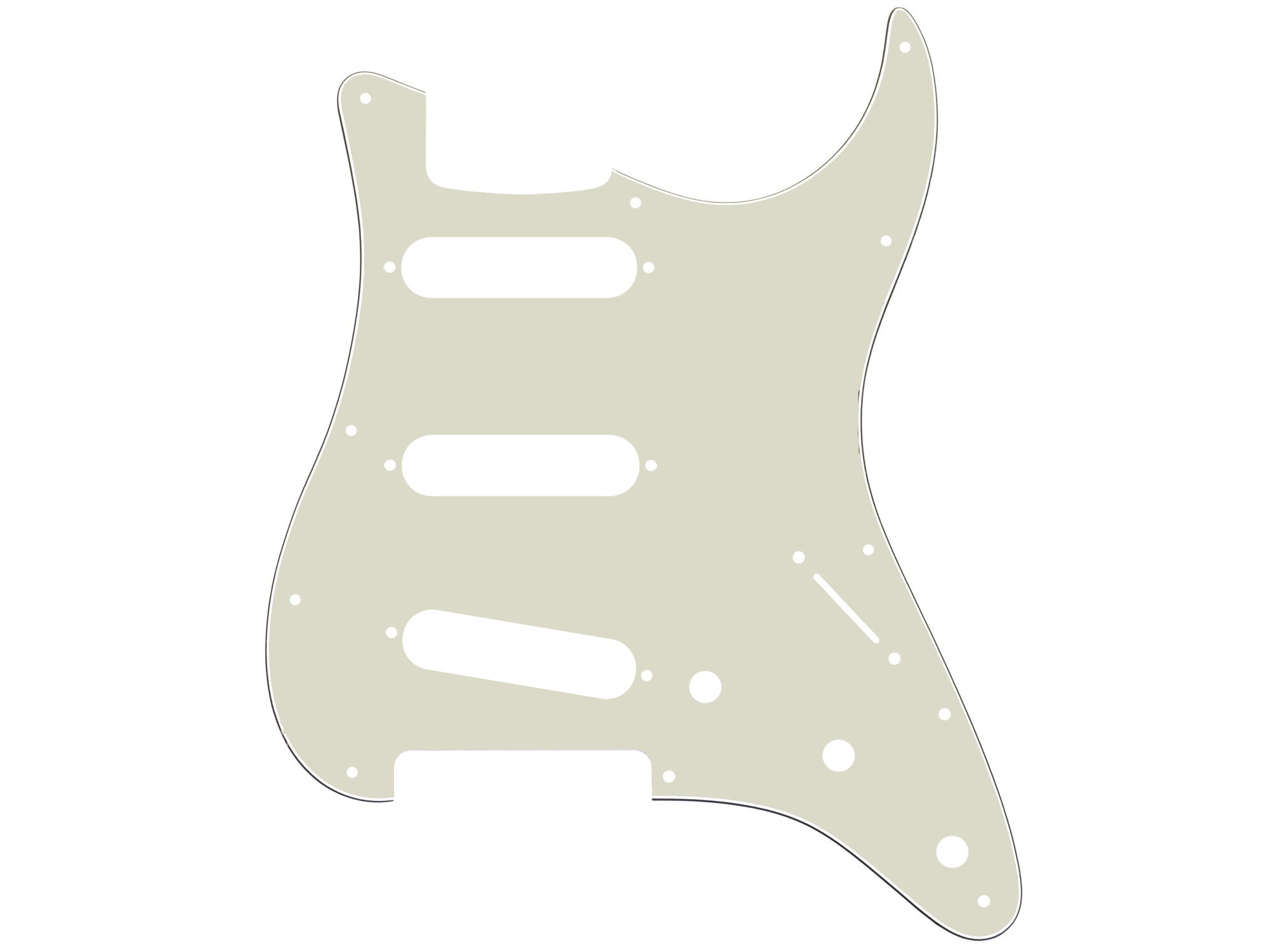 Pickguard pour SSS Stratocaster® (moderne 11 trous)